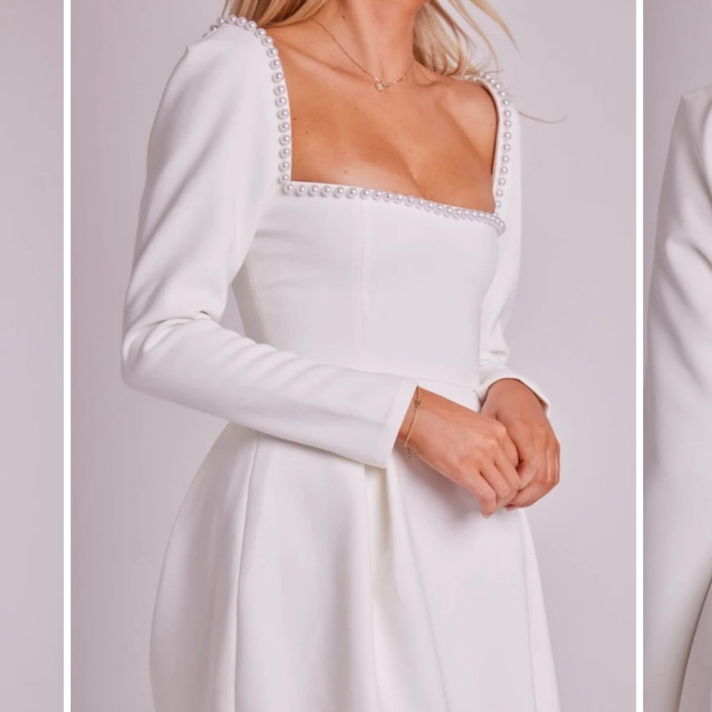 Odd Muse Pearl Dress in white, size M